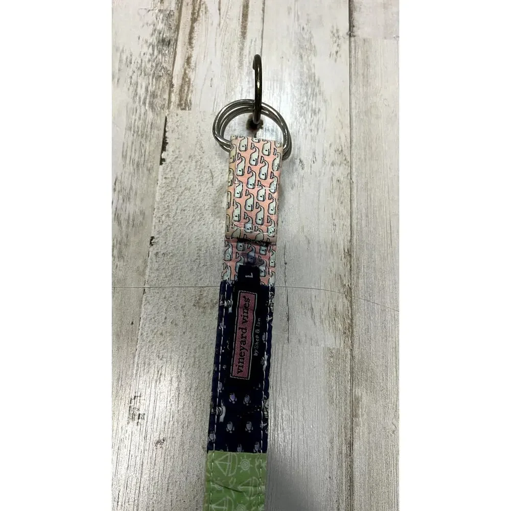 Vineyard Vines Kids Unisex Multicolor Braided‎ D-Ring Belt Size Large